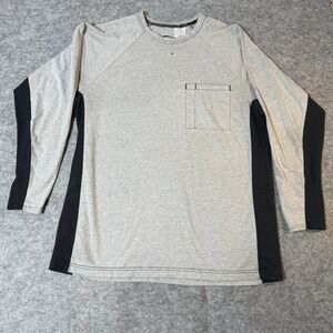 Bulwark Shirt Men XLarge Gray Flame Resistant Long Sleeve with Chest Pocket